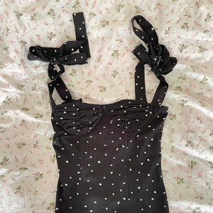 Lioness Hearts Print Bustier Corset